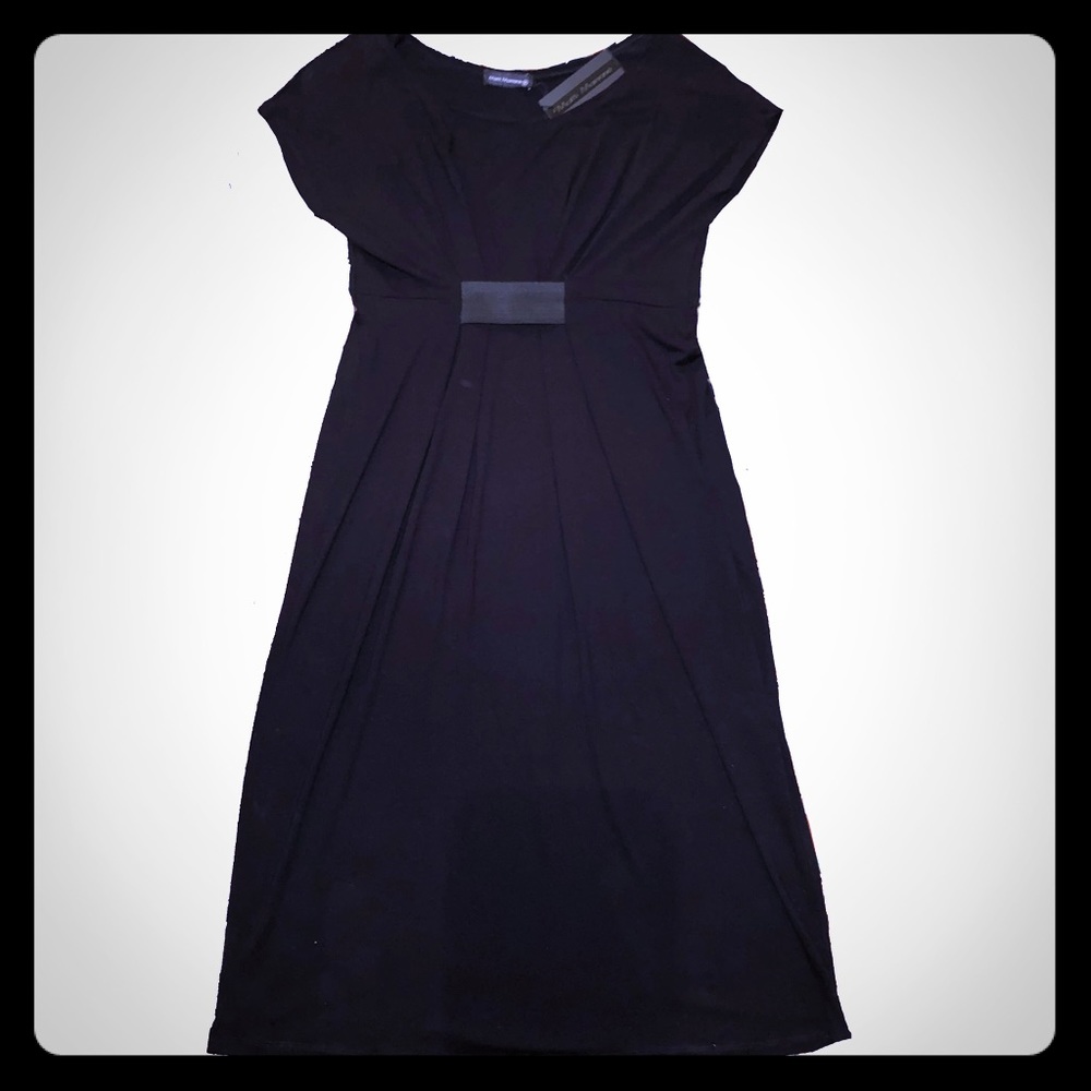 Matti Mamane Black Pleat Dress